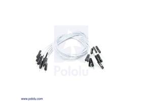 Premium jumper wire 10-pack M-M 12" white