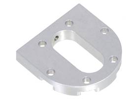 Pololu machined aluminum bracket for 37D mm metal gearmotors, motor side