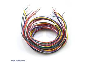 Wires with pre-crimped terminals 10-piece rainbow assortment F-F 60"