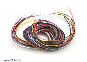 Wires with pre-crimped terminals 10-piece rainbow assortment M-M 60"