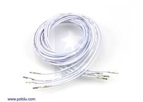 Wires with pre-crimped terminals 5-pack F-F 36" white