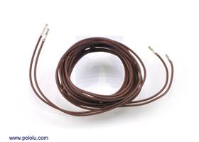 Wires with pre-crimped terminals 2-pack F-F 60" brown