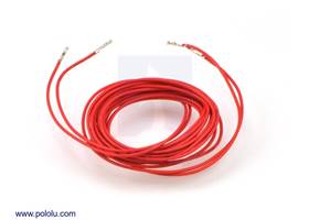 Wires with pre-crimped terminals 2-pack F-F 60" red
