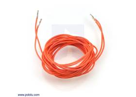 Wires with pre-crimped terminals 2-pack F-F 60" orange
