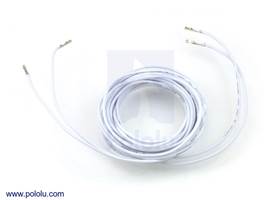 Wires with pre-crimped terminals 2-pack F-F 60" white