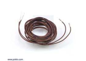 Wires with pre-crimped terminals 2-pack M-F 60" brown