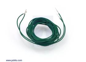 Wires with pre-crimped terminals 2-pack M-F 60" green