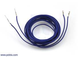 Wires with pre-crimped terminals 2-pack M-F 60" blue