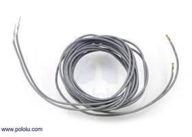 Wires with pre-crimped terminals 2-pack M-F 60" gray
