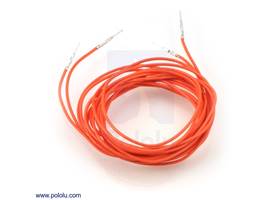 Wires with pre-crimped terminals 2-pack M-M 60" orange