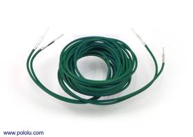 Wires with pre-crimped terminals 2-pack M-M 60" green