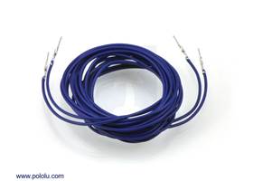 Wires with pre-crimped terminals 2-pack M-M 60" blue
