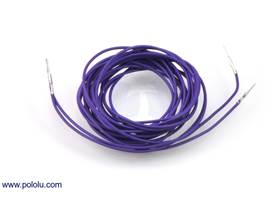 Wires with pre-crimped terminals 2-pack M-M 60" purple