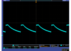 VOUT of the Pololu step-down regulator D24V3ALV when VIN is 5 V and the output voltage setting is higher than 5 V