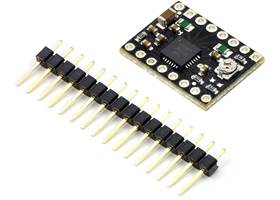 A4988 stepper motor driver carrier, Black Edition, with included hardware
