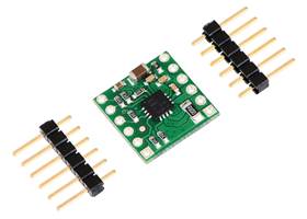 DRV8801 single brushed DC motor driver carrier with included hardware