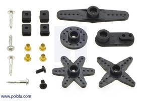 An example of hardware included with the Power HD 8312TG, 1218TH, and 1207TG servos.  Actual hardware might vary