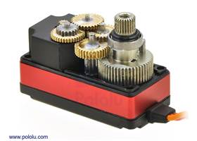 Copper and aluminum gears and ball bearings of the Power HD digital servo 1207TG