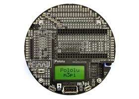 Pololu m3pi robot, top view