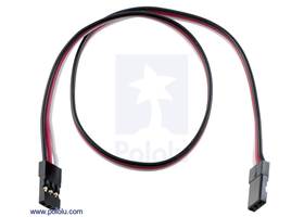 12" (300 mm) female-female RC servo extension cable