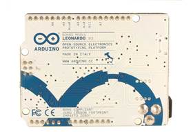 Arduino Leonardo, bottom view