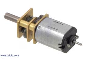 Micro metal gearmotor with extended motor shaft
