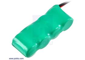 Rechargeable NiMH battery pack: 4.8 V, 200 mAh, 4x1 1/3-AAA cells