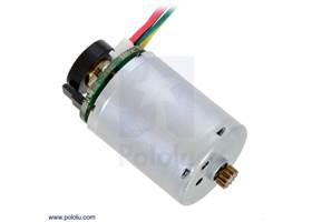 25D mm motor with 48 CPR encoder (no gearbox) (1)