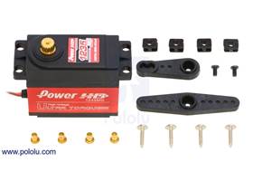 Power HD ultra-high-torque, high-voltage digital giant servo HD-1235MG with included hardware (actual hardware might vary)