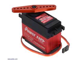 Metal servo horn on a Power HD giant servo HD-1235MG