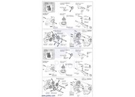 Instructions for Tamiya 72008 4-speed worm gearbox page 3