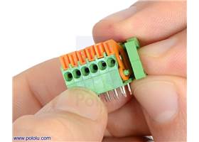 Removing the end cap from a 6-pin side-entry screwless terminal block