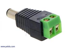 DC barrel plug to 2-pin terminal block adapter (1)
