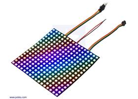 Addressable RGB 16x16-LED Flexible Panel, 5V, 10mm Grid (APA102C)