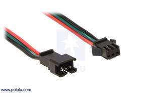 A close-up of the JST SM connectors for our WS2812B-based LED strips