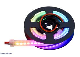 Addressable High-Density RGB 72-LED Strip, 5V, 0.5m (APA102C) on the included reel