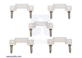 The 1m, 2m, and 5m addressable LED strips include five mounting brackets per meter; the 0.5m strip includes 2 total brackets