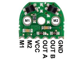 Micro metal gearmotor reflective optical encoder pinout