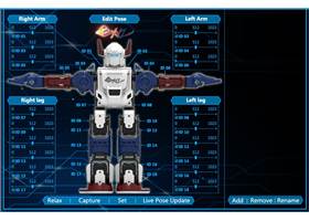 XYZrobot Bolide Y-01 Advanced Humanoid Robot motion editor