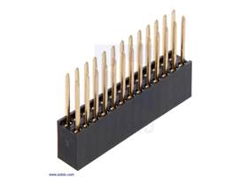 Stackable 0.100″ Female Header: 2x13-pin, Straight (1)