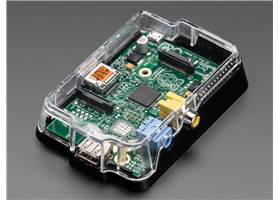 Adafruit Pi Case enclosing a Raspberry Pi Model A (not included)