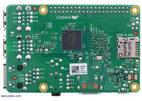 Raspberry Pi 2 Model B, bottom view