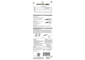Hakko FX-901 Cordless Soldering Iron, back of packaging