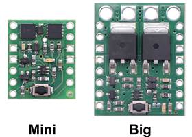 Side-by-side comparison of the Mini and Big Pushbutton Power Switches