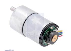 Pololu - 37D mm metal gearmotor with 64 CPR encoder (with end cap removed)