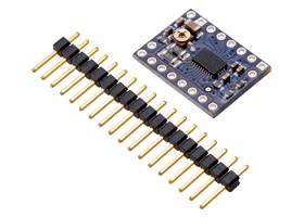DRV8880 stepper motor driver carrier with included header pins