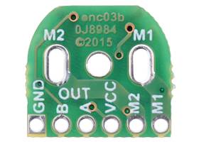 Magnetic Encoder Kit for Micro Metal Gearmotors (HPCB compatible), motor-side view of PCB