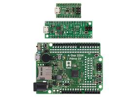 From top to bottom: A-Star 32U4 Micro, Mini SV, and Prime SV