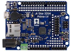 A-Star 32U4 Prime LV microSD with LCD (shown with LCD removed) (1)