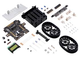 Contents of the #3124 Zumo 32U4 robot kit